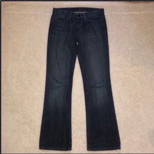 Joe’s Jeans Denim Bootcut Rainbow Bling pockets
Size 26 x 32